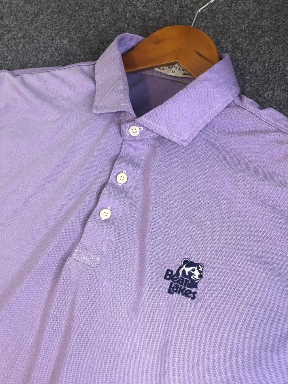 Holderness & Bourne Tailored Fit Golf Polo Shirt Mens XL Purple Lavender